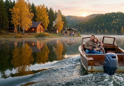 Золотая осень: сбеги от депрессии в домик у озера